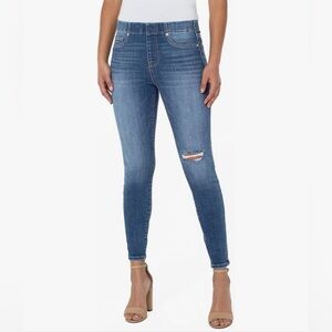 Liverpool Women's Chloe High-Rise Pull-On Ankle Skinny Distressing   4/2…